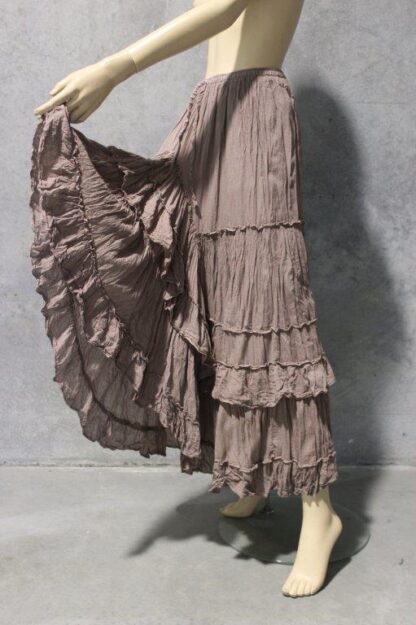 Iberia Ruffled Cotton Skirt - Image 6