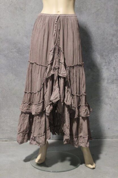 Iberia Ruffled Cotton Skirt - Image 5