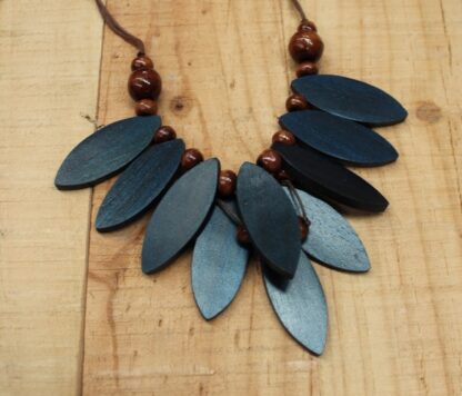 Leaf Shape Wood Necklace (NEW COLOURS!) - Image 7