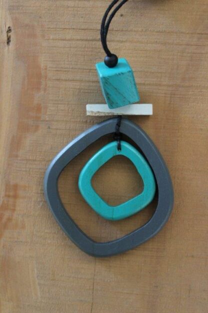 Wood Loop Bar Pendant - Image 2