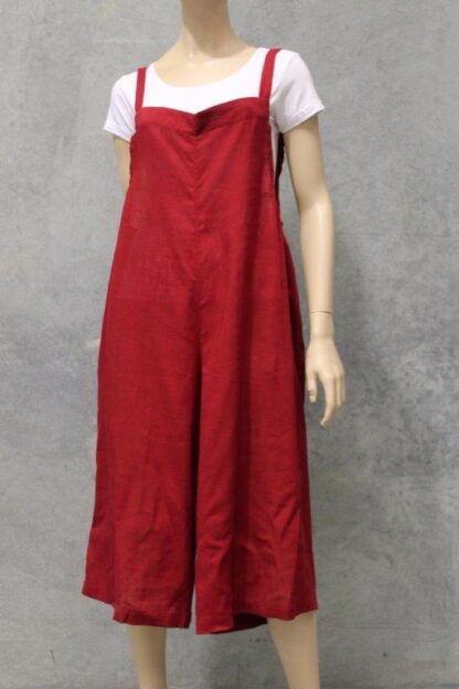 Linen Mix Wide Leg  Jumpsuit BLACK BACK SOON! - Image 7