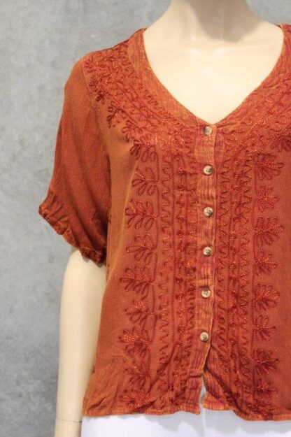 Cropped Crepe Button Top BACK IN 7 COLS! - Image 13