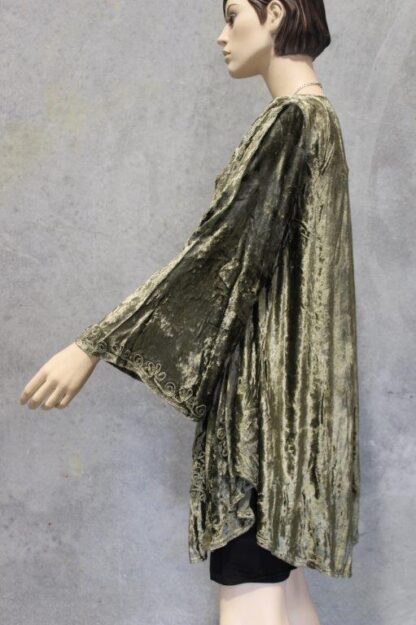 Velvet Braidwork Kimono Jacket NEW GOLD AND INDIGO! - Image 12