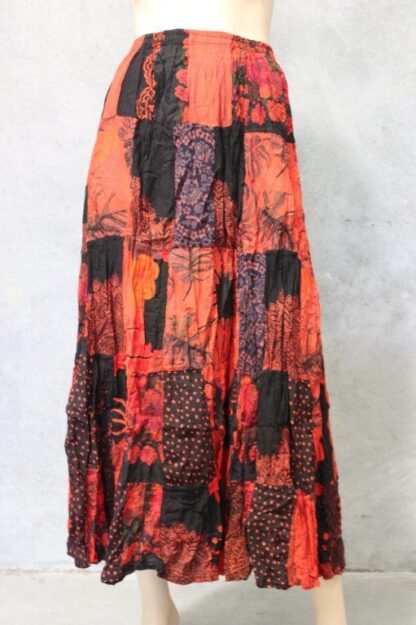 Overdyed Rayon Patch Skirt - Image 8