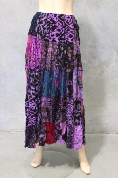 Overdyed Rayon Patch Skirt - Image 7