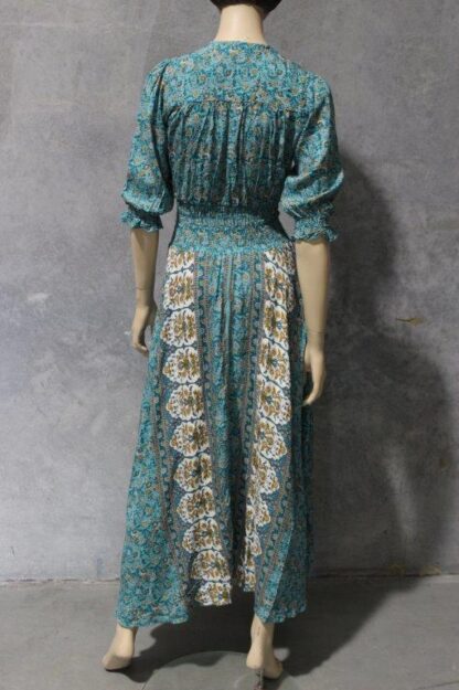Button Thru Festival Maxi - Flower Border - Image 9