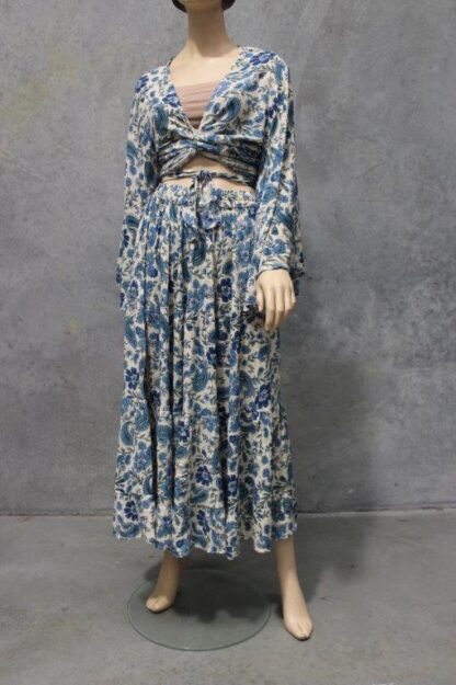 Paisley Crepe Tier Skirt- 3 COLOURS AVAIL! - Image 5