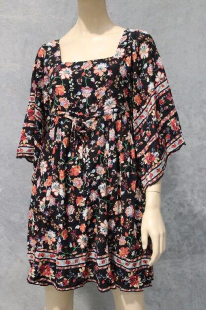 Rayon Crepe Angel Sleeve Dress FLORAL $22.50 - Image 17