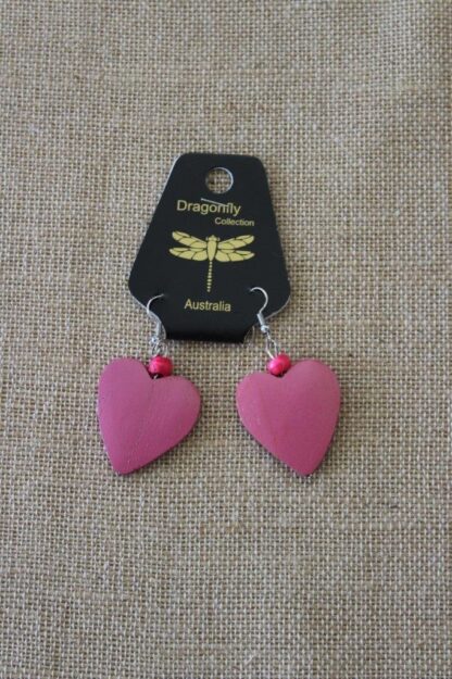 Heart Wood Earring