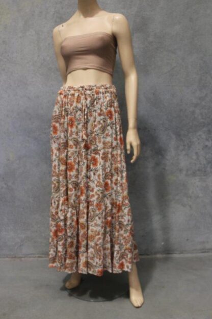 Paisley Crepe Tier Skirt- 3 COLOURS AVAIL! - Image 2