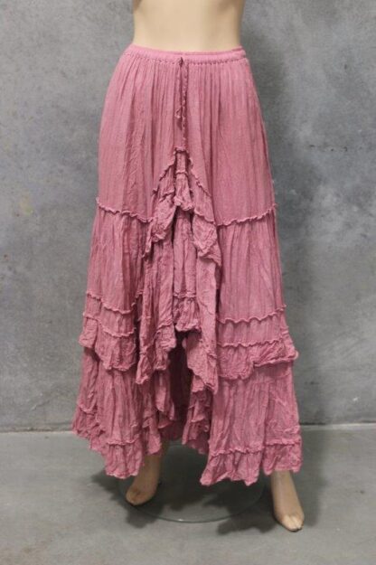 Iberia Ruffled Cotton Skirt - Image 4