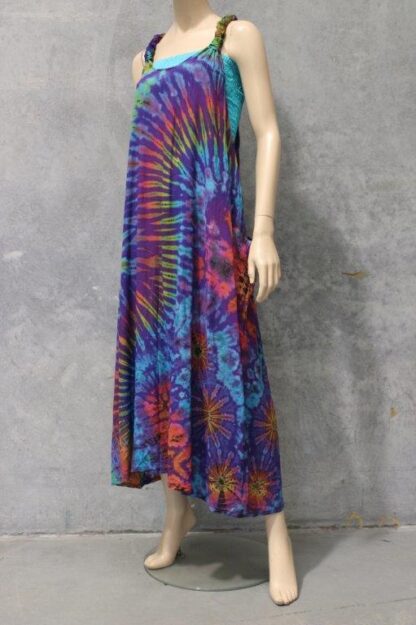 Tie Dye Scrunchie Straps LONG DRESS - Image 2