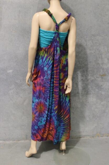 Tie Dye Scrunchie Straps LONG DRESS - Image 4
