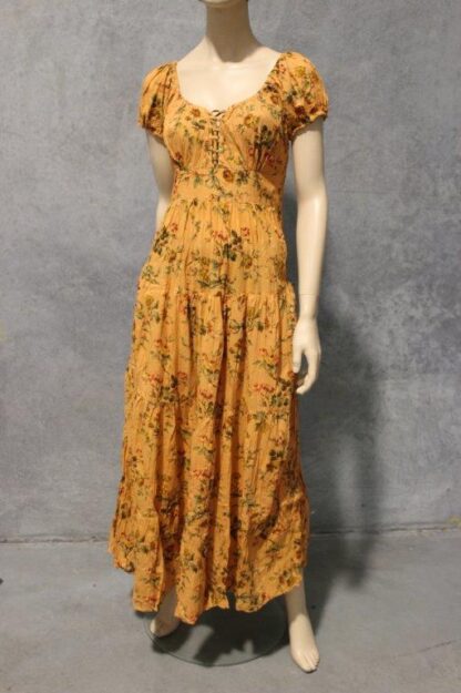 Lace Up Overdye Maxi Dress ALL ONE PRINT -PRETTY NEW BATCH/NEW IMPROVED ELASTIC FIT! - Image 2