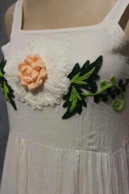 Calico Maxi w Mexico Bloom Embroidery - Image 2