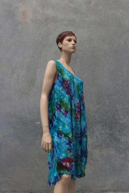 Tie Dye Umbrella Dress - Sleeveless - Image 3