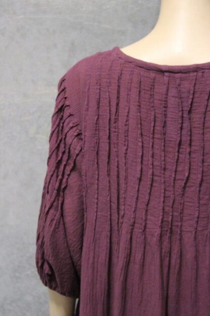 Puff Sleeve Pintucked Tunic - Image 9