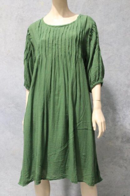 Puff Sleeve Pintucked Tunic - Image 8