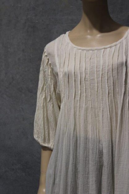 Puff Sleeve Pintucked Tunic - Image 6
