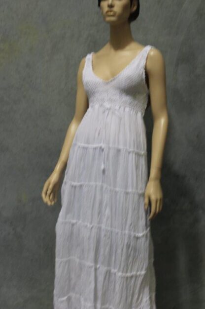 Crochet Bust Tier Midi Dress - Image 4