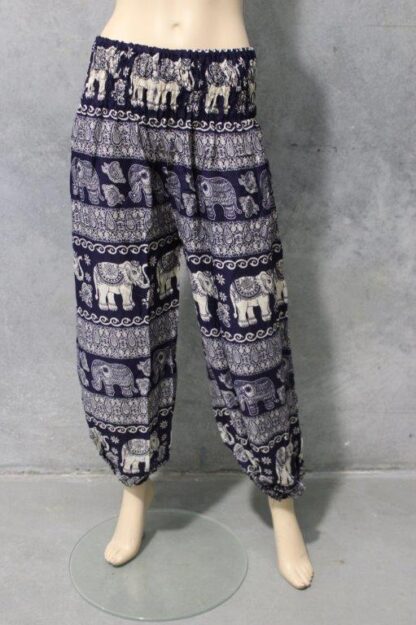 Elephant Print Shirred Harem Pant - Image 10