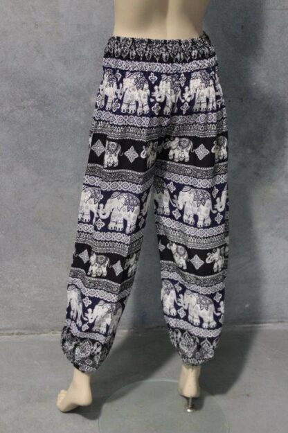 Elephant Print Shirred Harem Pant - Image 3