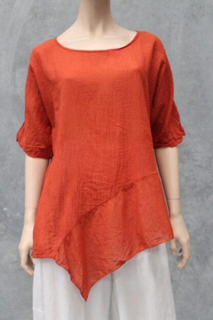 Diagonal Panel Cotton Top - Image 19