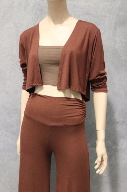 Jersey Cropped Bolero/ Tie Top NEW COLOURS ADDED! - Image 2