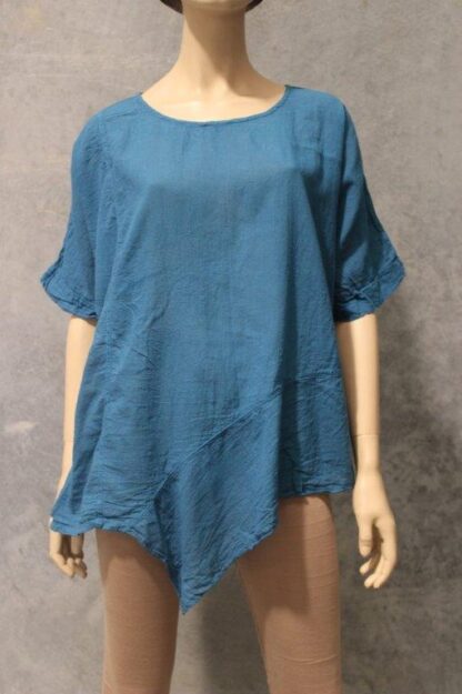 Diagonal Panel Cotton Top