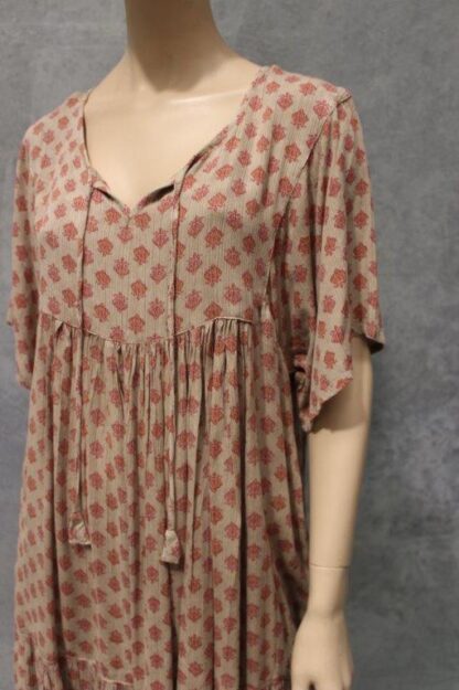Floral Crepe Yoke Babydoll Dress (Lots of Prints) - Image 6