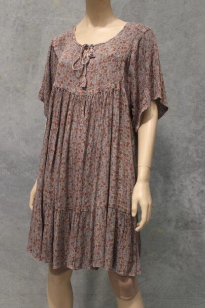 Floral Crepe Yoke Babydoll Dress (Lots of Prints) - Image 5