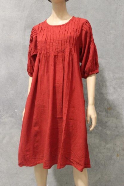 Puff Sleeve Pintucked Tunic - Image 13