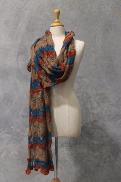 Mohair Look Knit Scarf XL Long