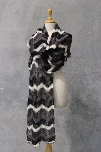 Mohair Look Knit Scarf XL Long - Image 2