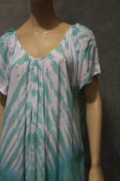 Rayon Capsleeve Tie Dye Dress - Image 4
