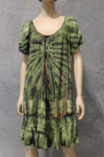 Rayon Capsleeve Tie Dye Dress - Image 2
