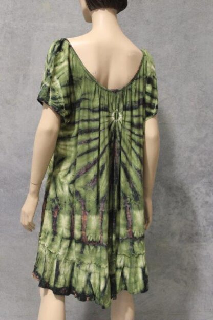 Rayon Capsleeve Tie Dye Dress - Image 3