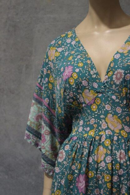 Rayon Batwing 40s Waist Dress - Image 4