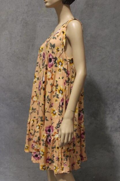 Rayon Sleeveless Floral Tennis Dress - Image 3