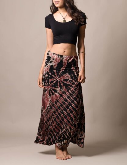 Tie Dye Spandex Long Skirt - Image 2