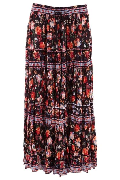 Crepe Tier Maxi Skirt w Bells FLORAL $22.50 - Image 13